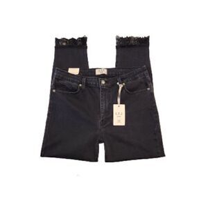 L.T.J Letter to Juliet NEW High-Waisted Lace Hem Skinny Jeans
